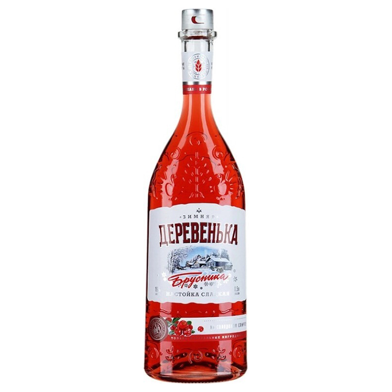 Настойка сладкая Зимняя деревенька Брусника 0,5