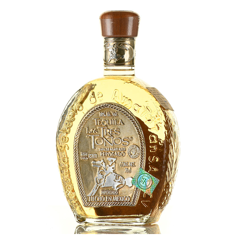 Текила Лос Трес Тонос Репосадо 38% 0.7 0,7