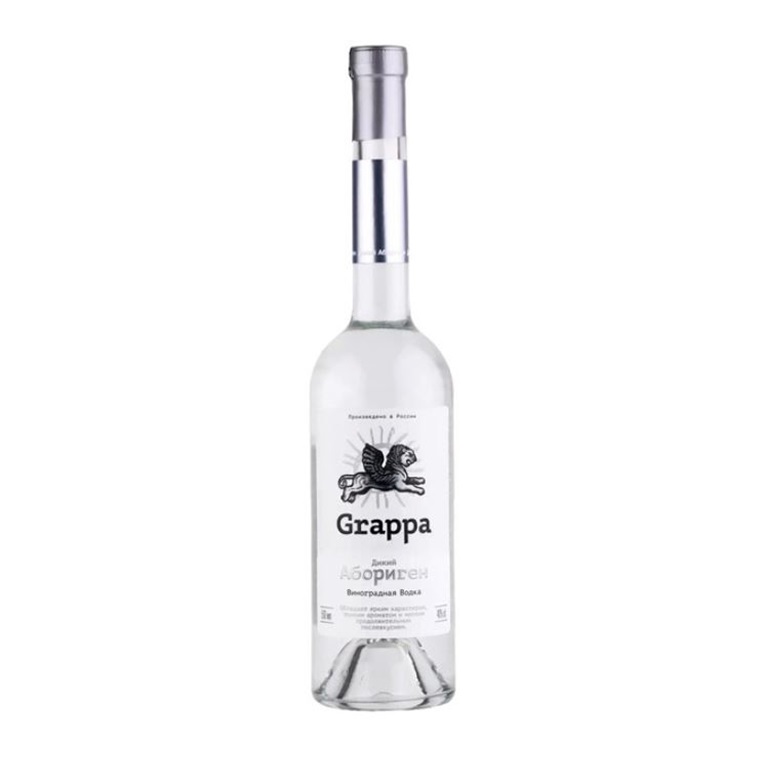 Водка виноградная Граппа выдержанная Дикий Абориген 0,5 0,5