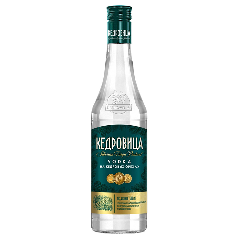 Водка Кедровица на кедровых орехах 0,5