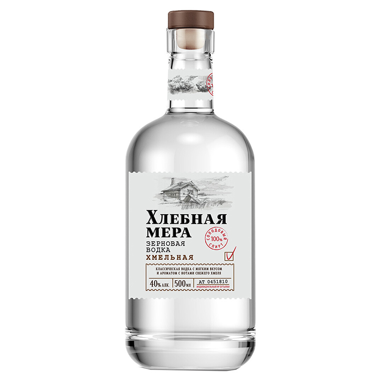Водка Хлебная Мера Хмельная 0,5